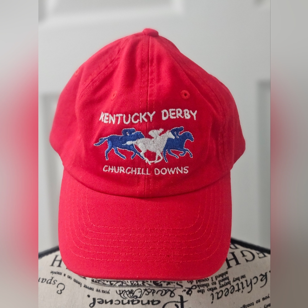 Red Kentucky Derby Cap. Youth One Size